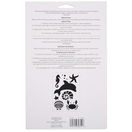 12 Pack: Sea Life Stencils by Craft Smart®, 7" x 10"